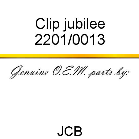 Clip, jubilee 2201/0013