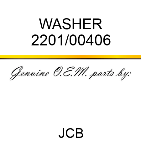 WASHER 2201/00406