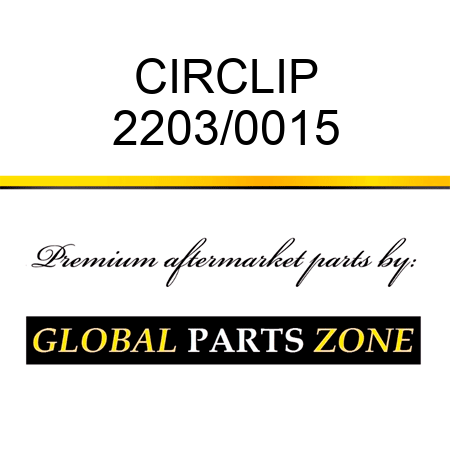 CIRCLIP 2203/0015