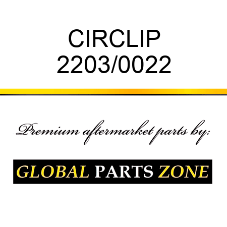 CIRCLIP 2203/0022