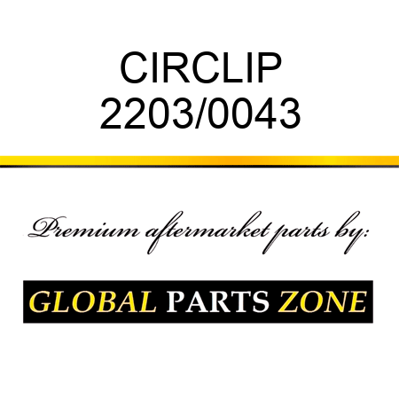 CIRCLIP 2203/0043