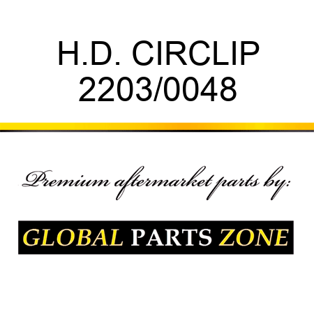 H.D. CIRCLIP 2203/0048