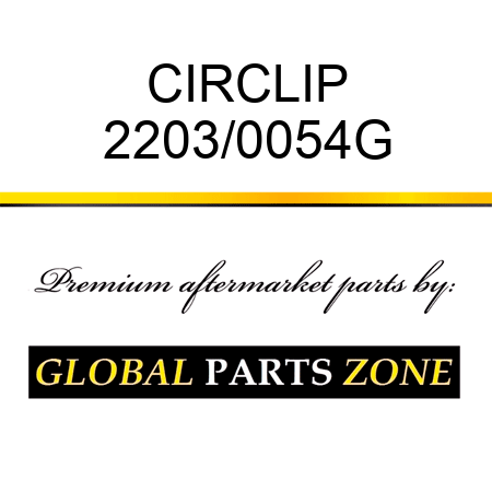 CIRCLIP 2203/0054G