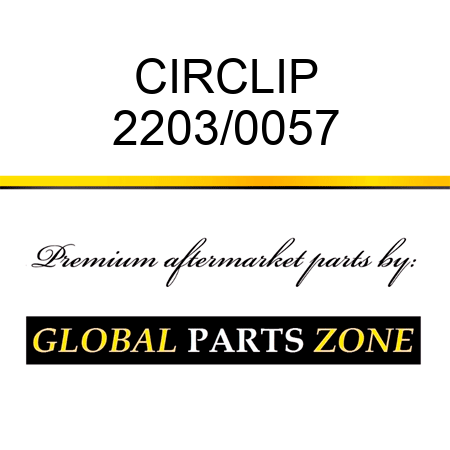 CIRCLIP 2203/0057