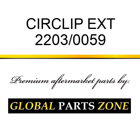 CIRCLIP EXT 2203/0059