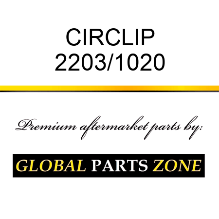 CIRCLIP 2203/1020