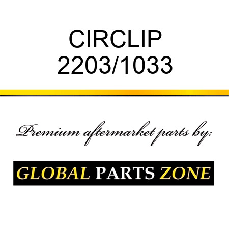 CIRCLIP 2203/1033