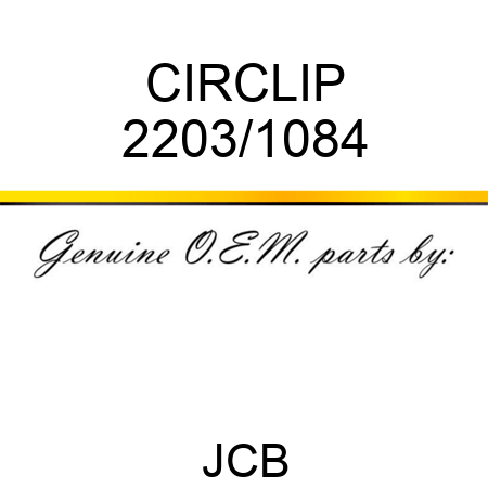 CIRCLIP 2203/1084
