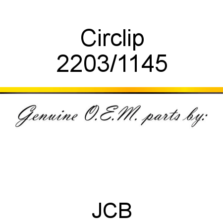 Circlip 2203/1145