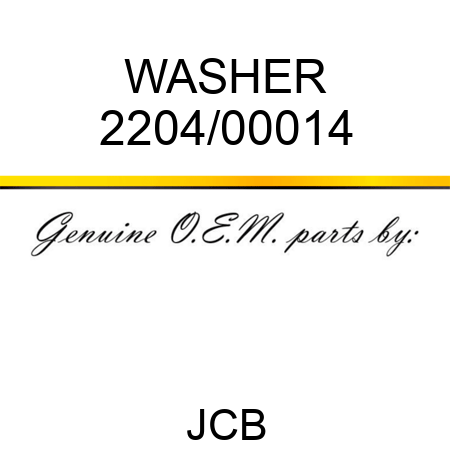 WASHER 2204/00014
