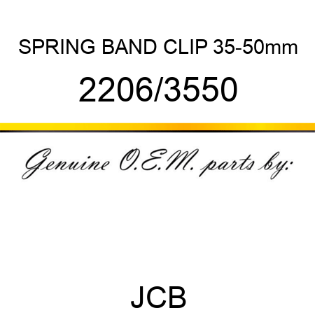 SPRING BAND CLIP 35-50mm 2206/3550