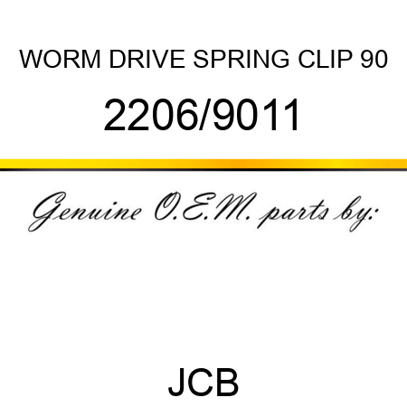 WORM DRIVE SPRING CLIP 90 2206/9011