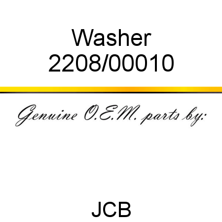 Washer 2208/00010