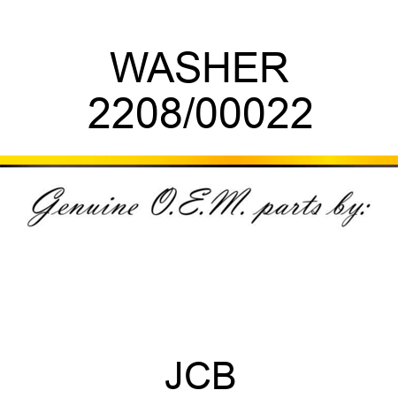 WASHER 2208/00022