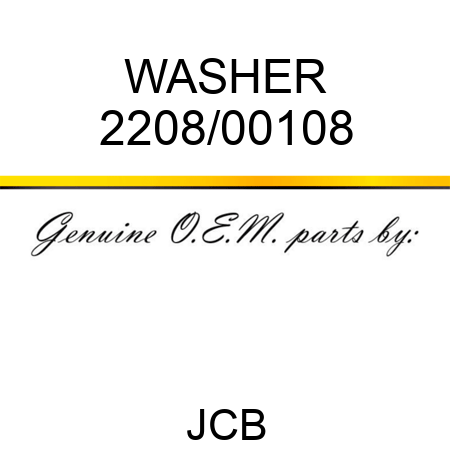 WASHER 2208/00108