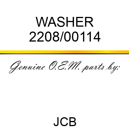 WASHER 2208/00114