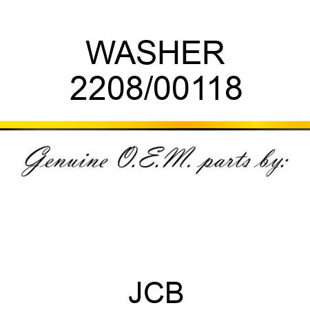 WASHER 2208/00118