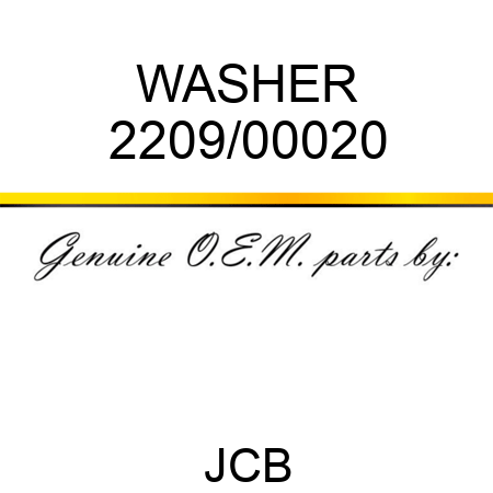 WASHER 2209/00020