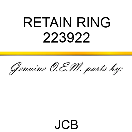 RETAIN RING 223922