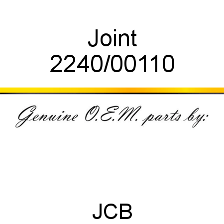 Joint 2240/00110