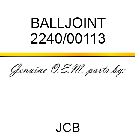 BALLJOINT 2240/00113