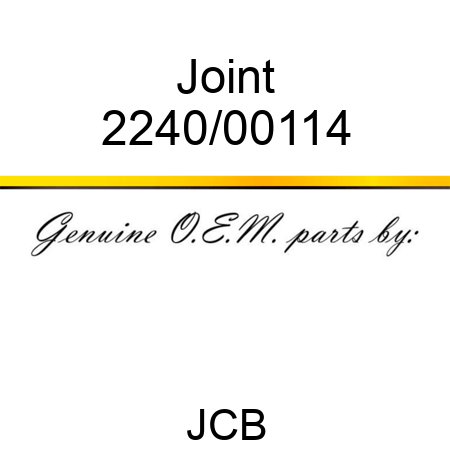 Joint 2240/00114