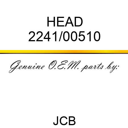 HEAD 2241/00510