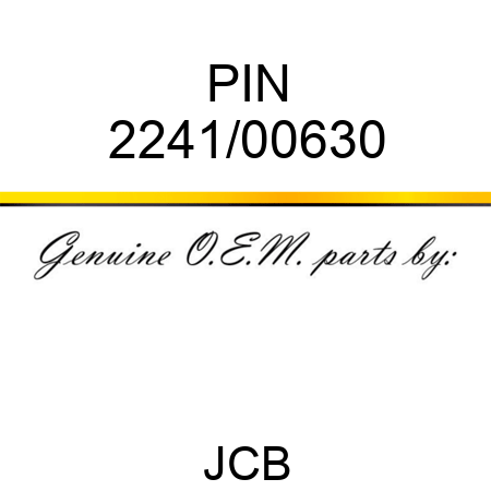 PIN 2241/00630