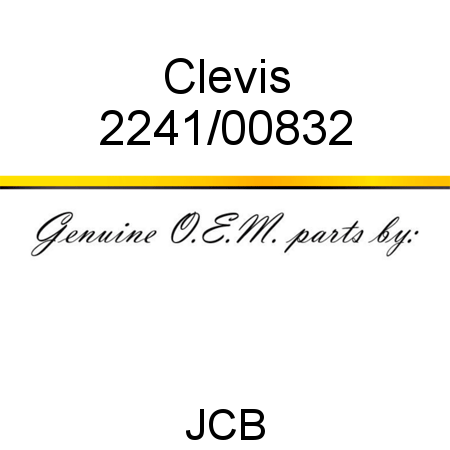 Clevis 2241/00832
