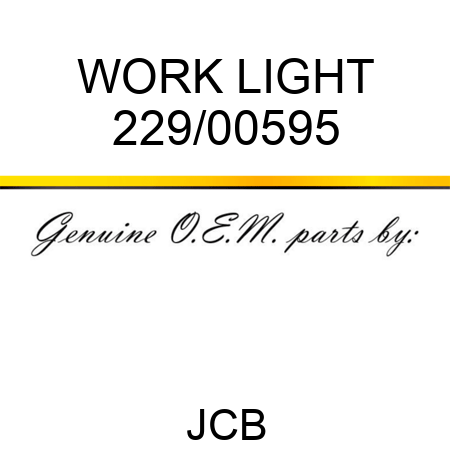 WORK LIGHT 229/00595