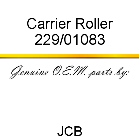 Carrier, Roller 229/01083