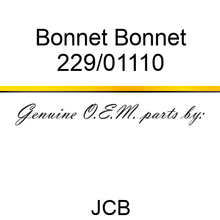 Bonnet Bonnet 229/01110