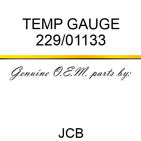TEMP GAUGE 229/01133