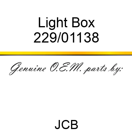 Light Box 229/01138