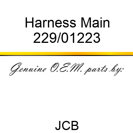 Harness Main 229/01223
