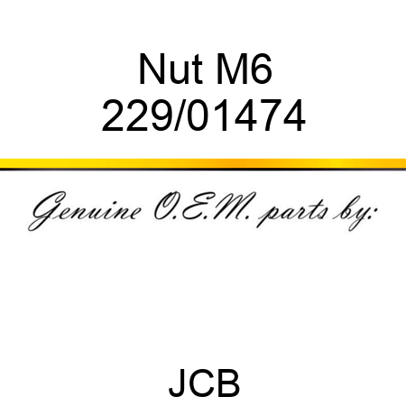 Nut M6 229/01474