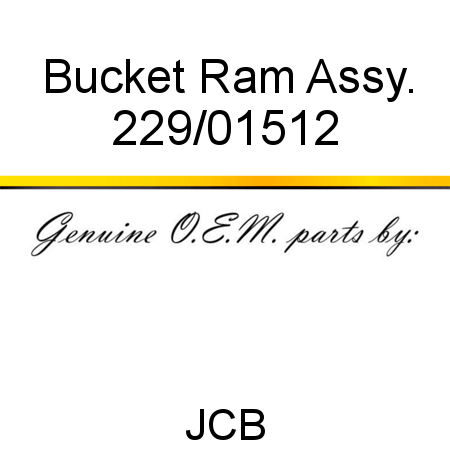 Bucket Ram Assy. 229/01512