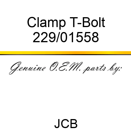 Clamp T-Bolt 229/01558