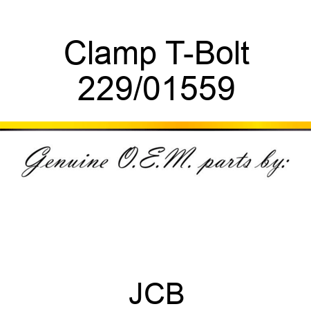 Clamp T-Bolt 229/01559