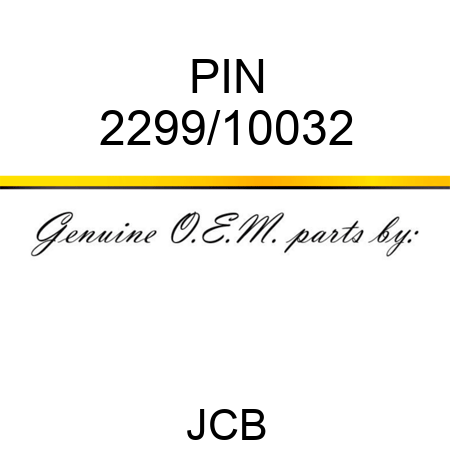 PIN 2299/10032