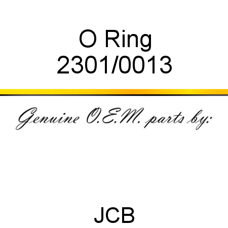 O Ring 2301/0013