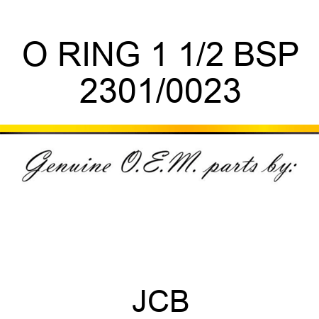 O RING 1 1/2 BSP 2301/0023