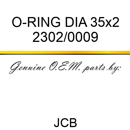 O-RING DIA 35x2 2302/0009