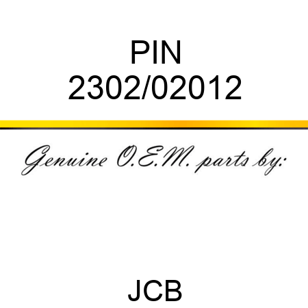 PIN 2302/02012