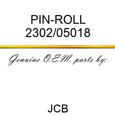 PIN-ROLL 2302/05018
