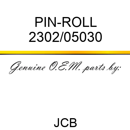 PIN-ROLL 2302/05030