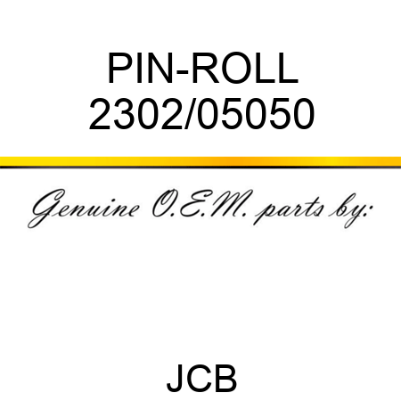 PIN-ROLL 2302/05050