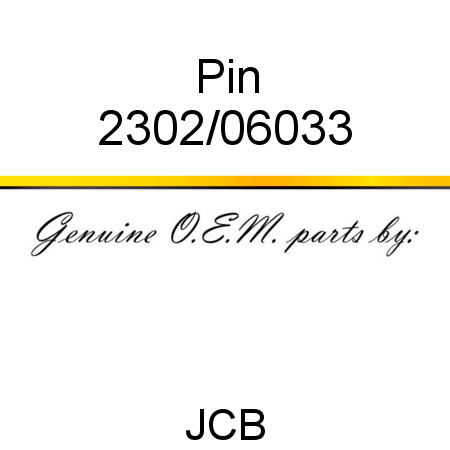 Pin 2302/06033