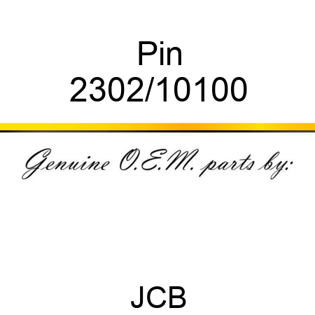 Pin 2302/10100
