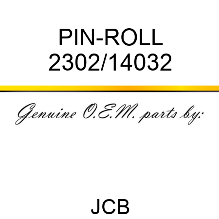 PIN-ROLL 2302/14032